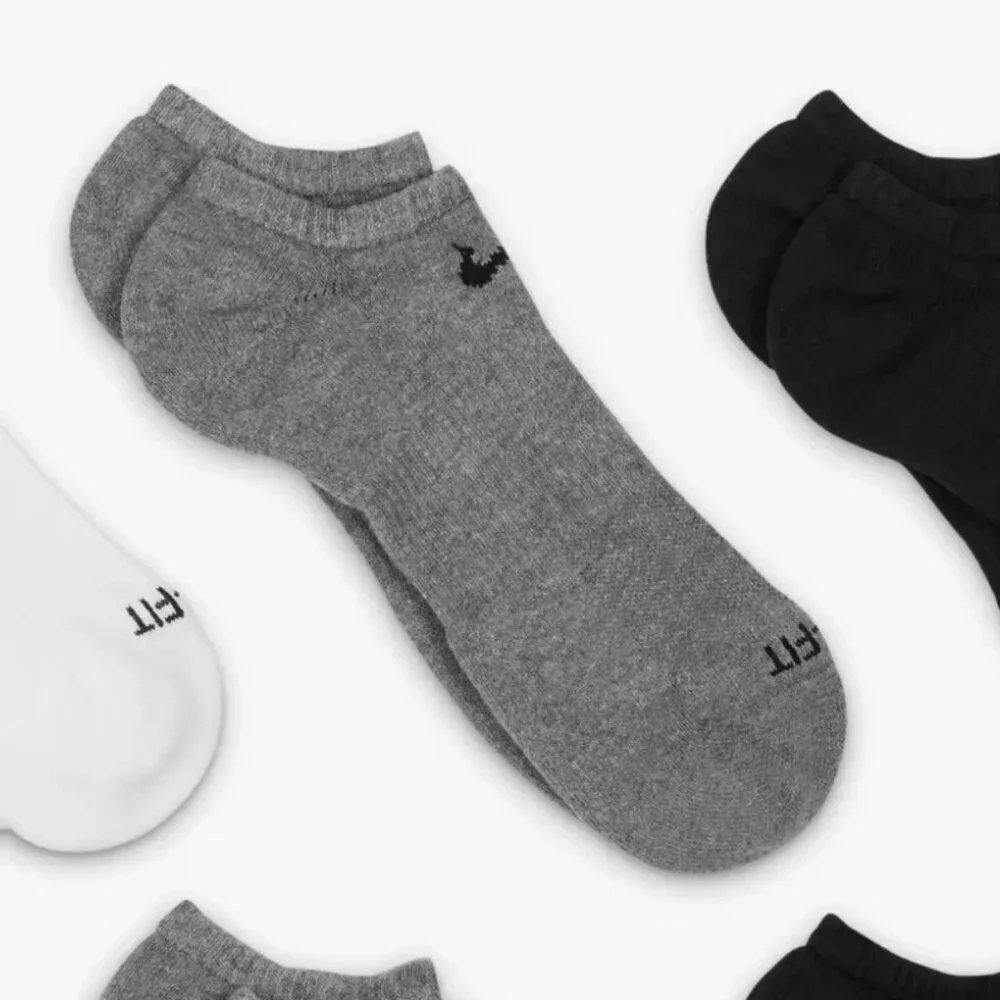 3/$20 Bundle 🌈Nike Everyday No-Show Performance Socks – 3 Pairs Gray